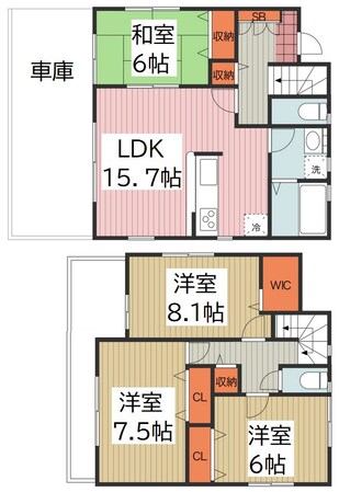 マイホームネクスト八潮市古新田の物件間取画像